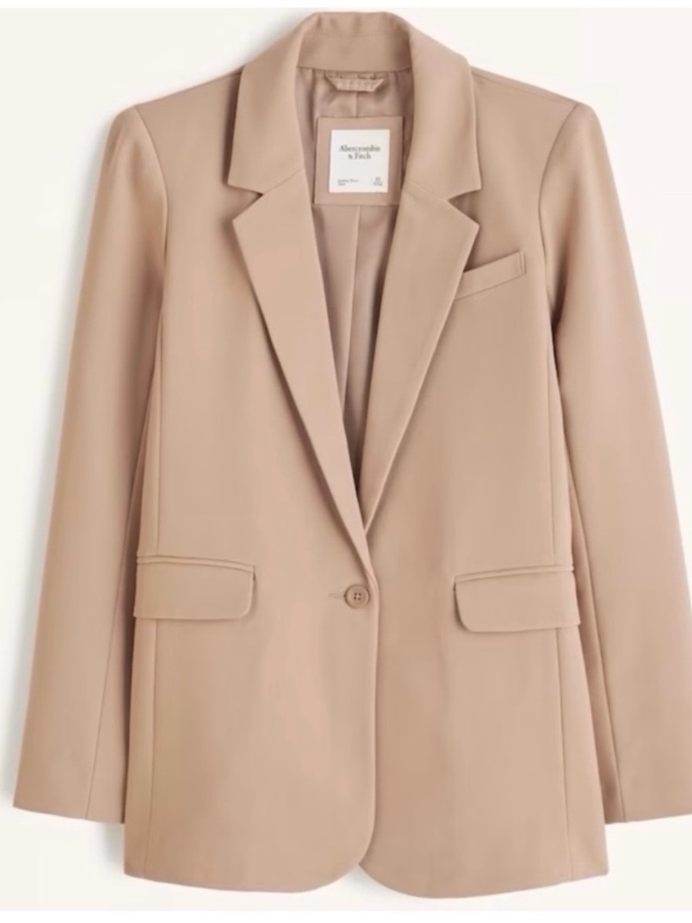 Abercrombie & Fitch Women's Blazer Jacket in Beige